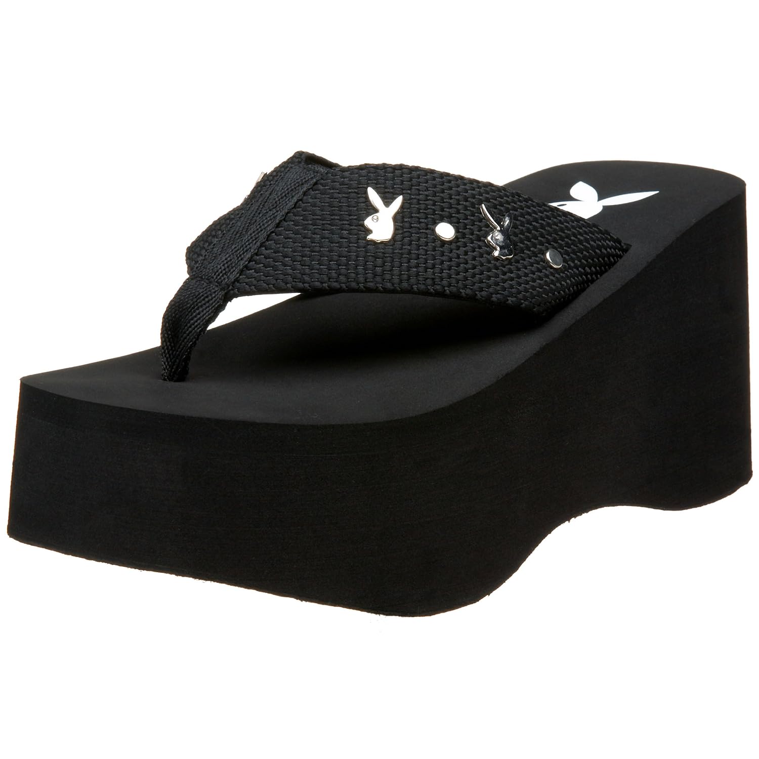 playboy platform sandals