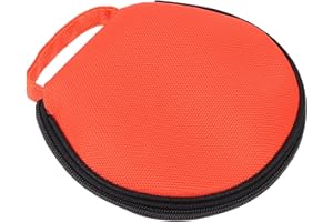 Cabilock Oxford Cloth Car Cd Storage Box Round Dvd Case Organizer for Cds and Dvds in Car