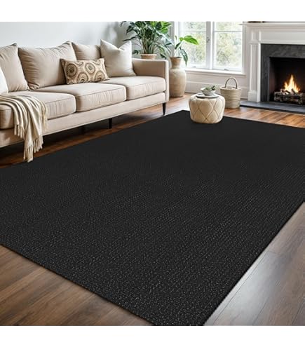 PURRUGS Easy Care Area Rug 4.5ft X 7ft - Non-Slip Washable Entryway Rug, Pet Rug, Stain Resistant For Hallway, Living Room, Bedroom