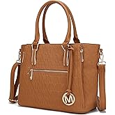 MKF Collection Shoulder Bag for Women Vegan Leather Top Handle Pocketbook Tote Bag Satchel Handbag Purse by Mia K