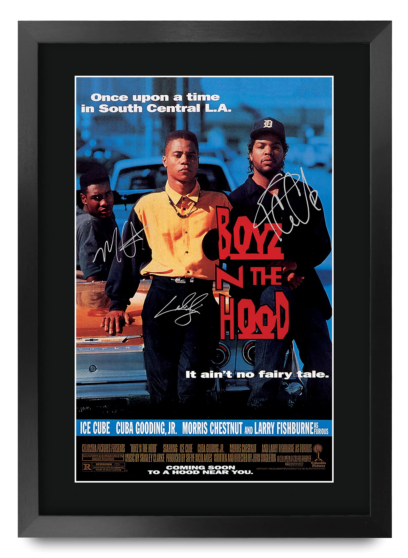 HWC Trading FR A3 Boys N the Hood Cuba Gooding Jr. Gifts Printed Poster Signed Autograph Picture for Movie Memorabilia Fans - A3 Framed