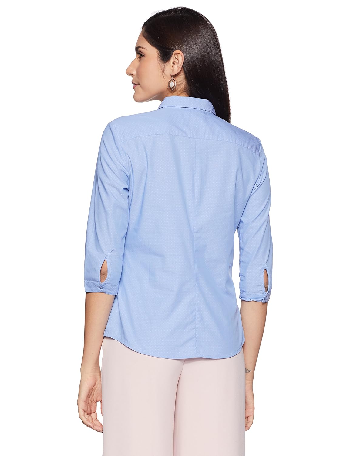 van heusen women's regular fit cotton shirt