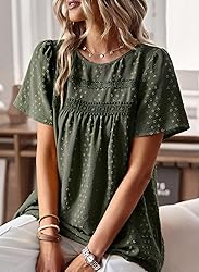 Falechay Blouses for Women Fashion 2025 Hook Flower