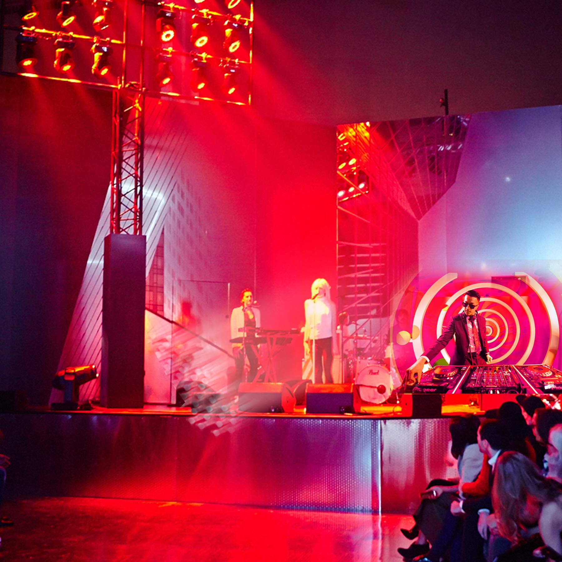 ❤お買い得2台セット❣本格的なプロの舞台照明演出♪❤業務用ステージライト ❤業務用ステージライト❣本格的なプロの舞台照明演出が簡単手軽に