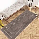 PURRUGS Dirt Trapping Door Mat 24" x 59", Non-Slip/Skid Machine Washable Entryway Rug, Dog Doormat, Super Absorbent Welcome Mat for Muddy Wet Shoes and Paws, Grayish Brown