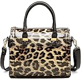 Shiny Patent Faux Leather Handbags Barrel Top Handle Purse Satchel Bag Shoulder Bag for Women