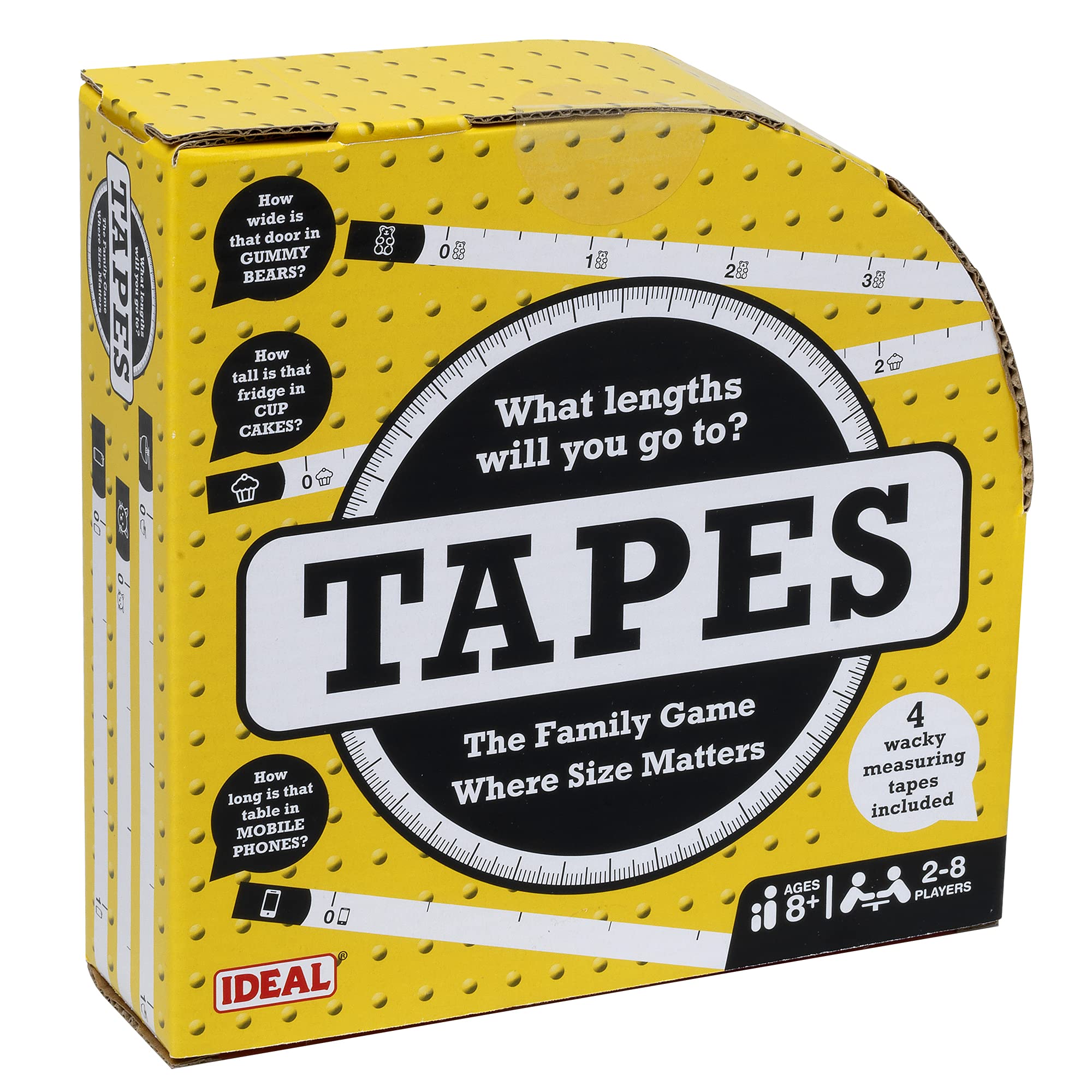 IDEAL Tapes: The family measuring and guessing game for 2-8 players, Ages 8+