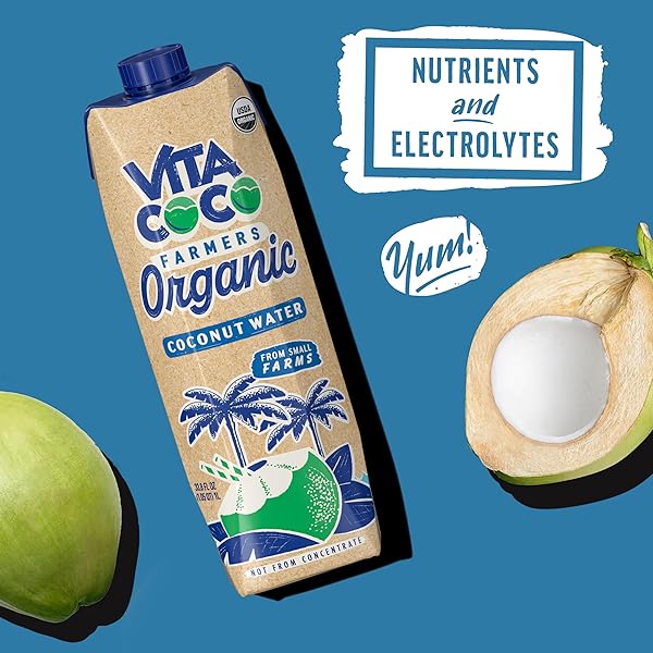 VITA COCO ORGANIC COCONUT WATER, 33.8 FZ