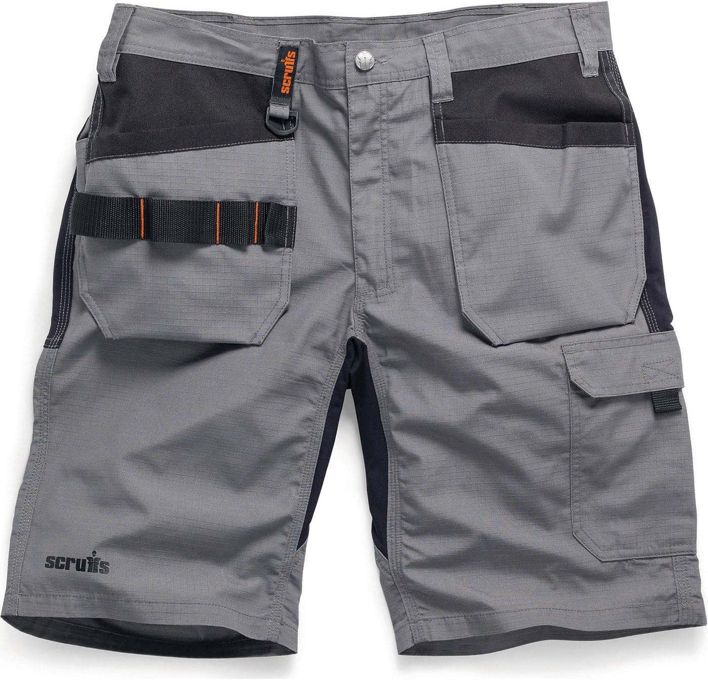 Scruffs Men's Scruffs Trade Flex Holster Shorts Graphite 36W, Grey, 36W UK