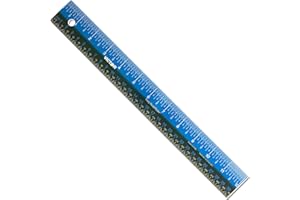 Victor Plastic Dual Color 12" Easy Read Ruler EZ12PBL
