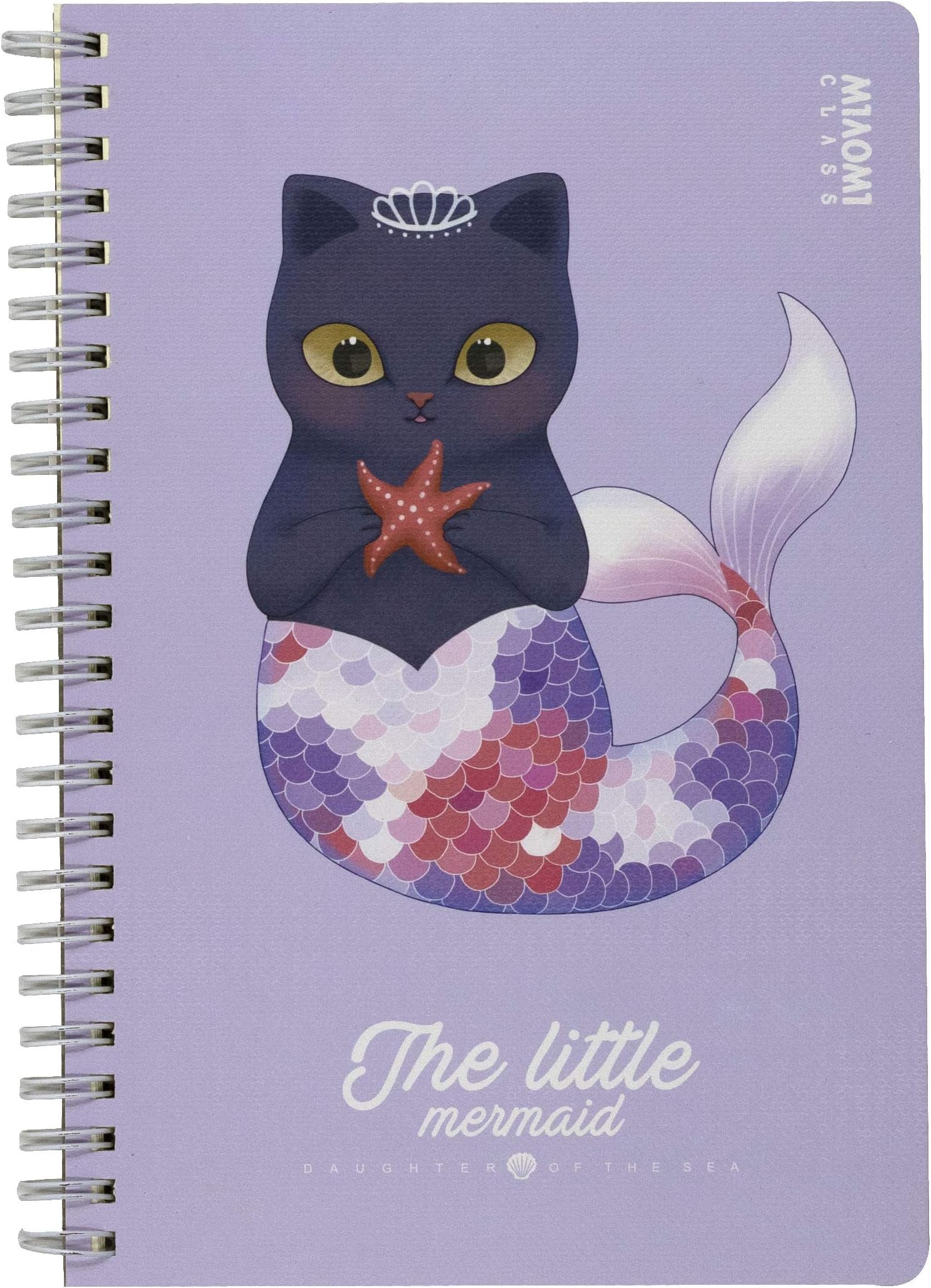 A5 Ring Binder Notebook Siren Cat Smooth Inside A5 Violet