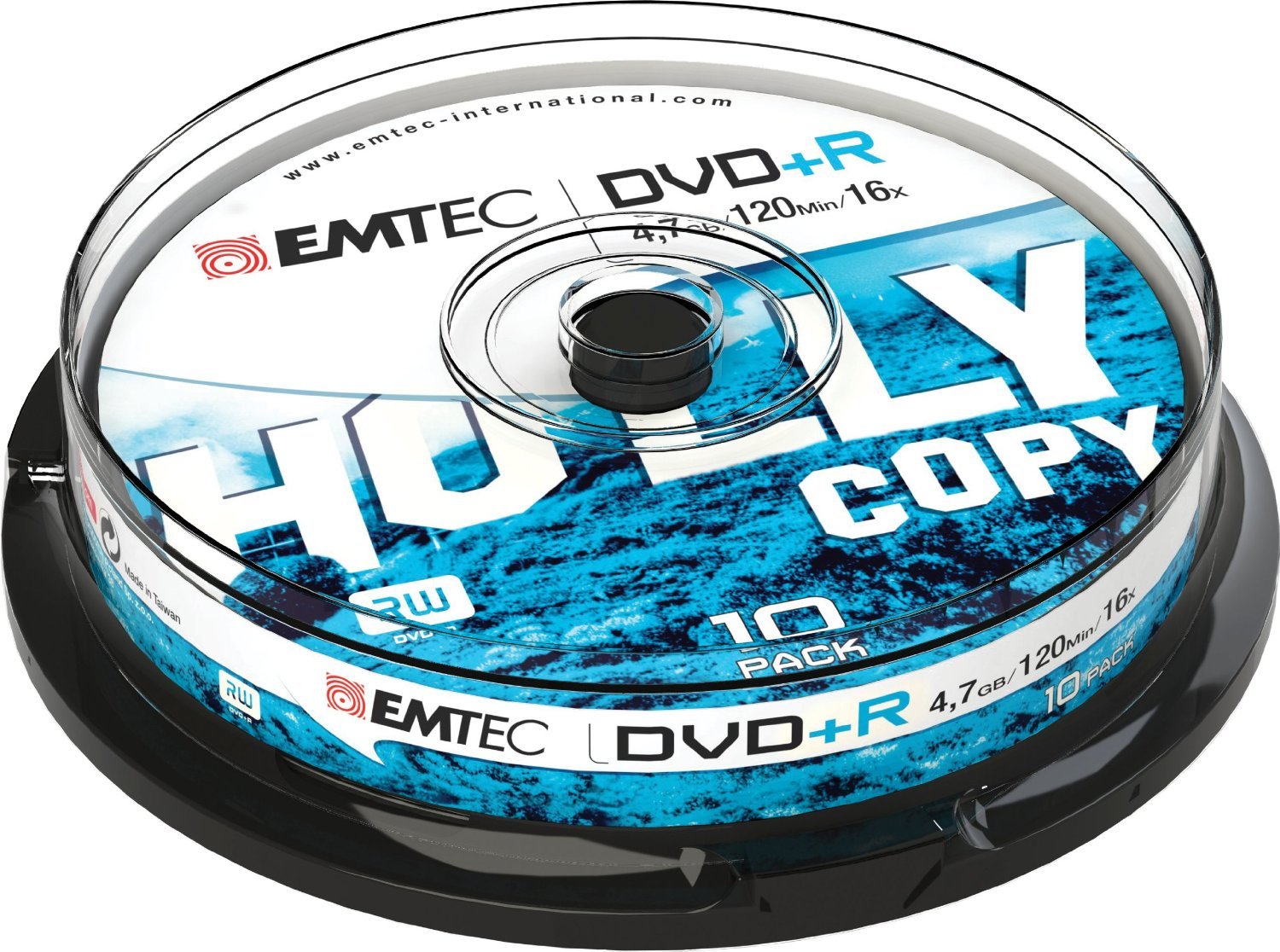 Emtec 16x 4.7GB CB DVD+R (Pack of 10)