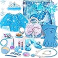 Golray Toys for Girls Gifts Kids Makeup Kit & Princess Dress Up Set Real Make up/ Nail Polish/ Wand/ Purse, Christmas Birthday Gift Pretend Play Toys for Girls Toddler Age 3 4 5 6 7