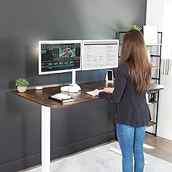 VIVO Electric 63 x 32 in Rustic Standing