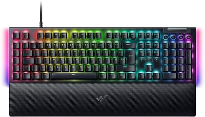 Razer BlackWidow V4 Green Switch Mechanical Gaming Keyboard UK Layout