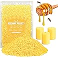 VIPwax Yellow Beeswax Pellets 1LB, 100% Organic Beeswax, Beeswax for Candle Making, Body, Skin Care DIY, Lip Balm and Soap Making Supplies