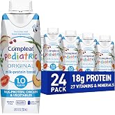 Compleat Pediatric 250mL, Unflavored, 24 Pack | Nutritionally Complete Tube Feeding Formula