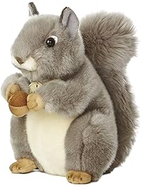World Miyoni Grey Squirrel 8" Plush