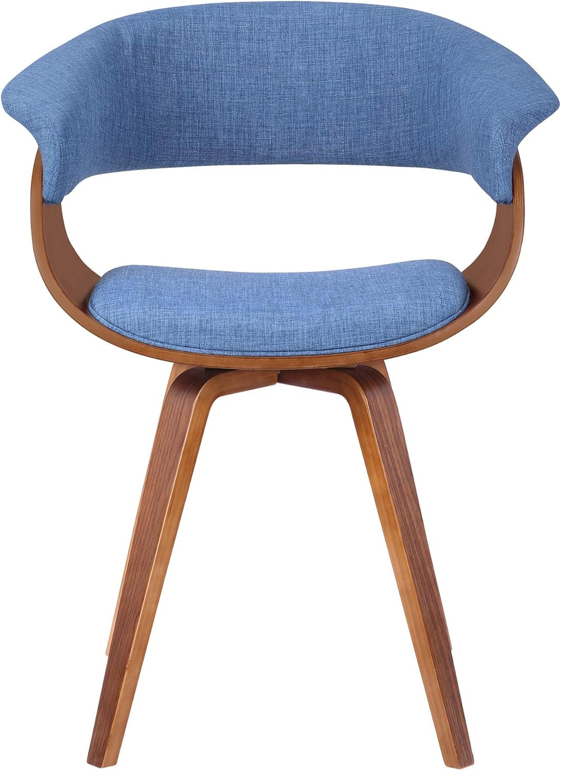 century leisure outdoor furniture on Amazon Com Benjara Mid Century Wooden Dining Chair With Curved Fabric Seating Brown And Blue Chairs