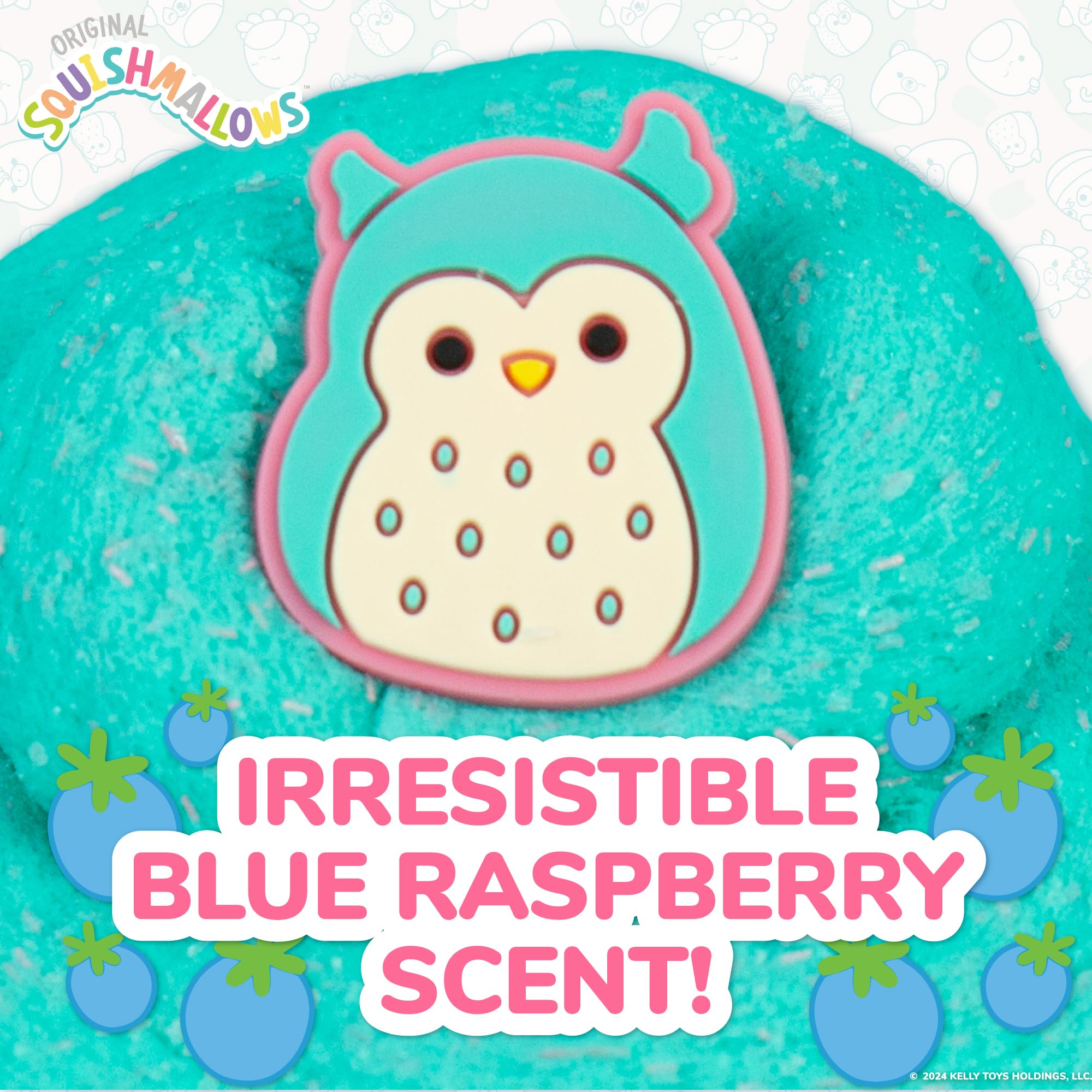 Blue Raspberry Squishee Mua Original Squishmallows Winston The Owl Premium Scented Slime, Blue ...