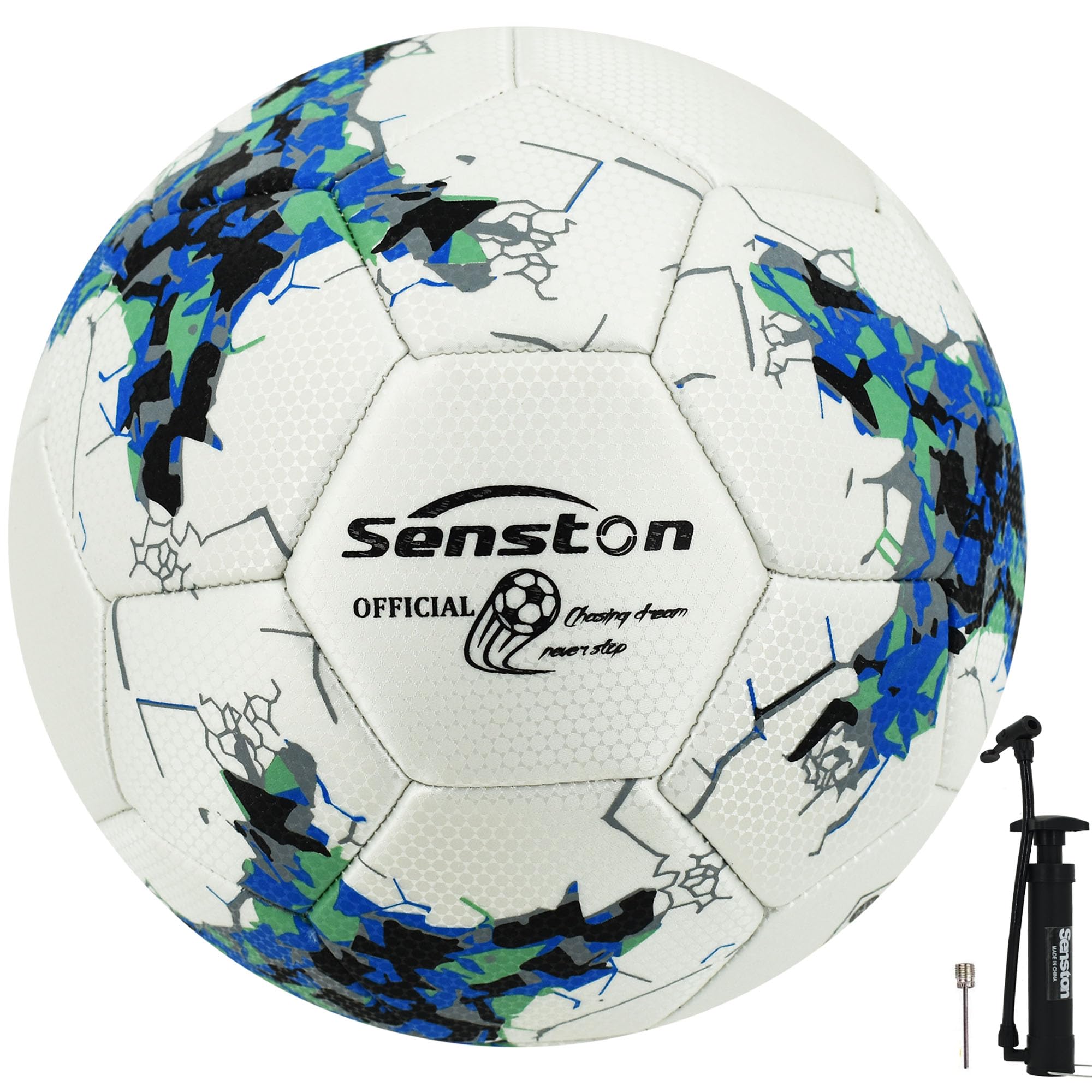 Senston Football Size 5 Official Training Football Adults and Younth Futsal Soccer Ball — image 1