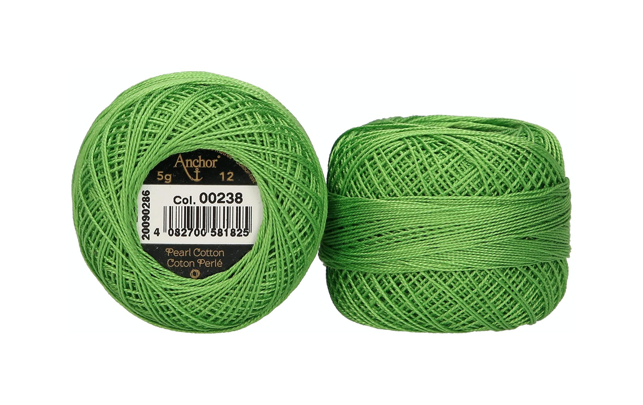 ANCHOR Pearl Yarn, Thickness: 12, Packaging: 5G, Running Length: 56M 238 Embroidery Threads