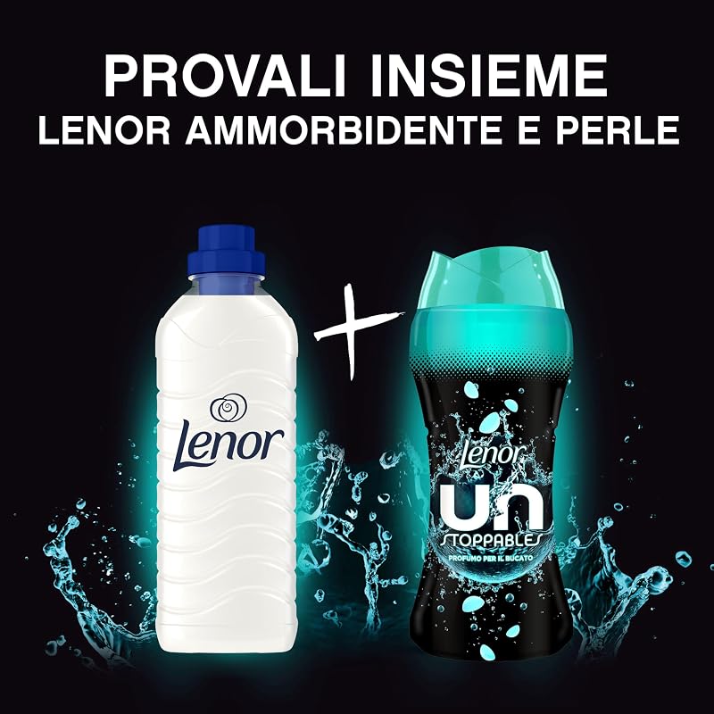 Profumatore Bucato Lavatrice Perle Profumate, Unstoppables Fresh, Maxi Formato 6 x 195g, Intensificatore Di Profumo