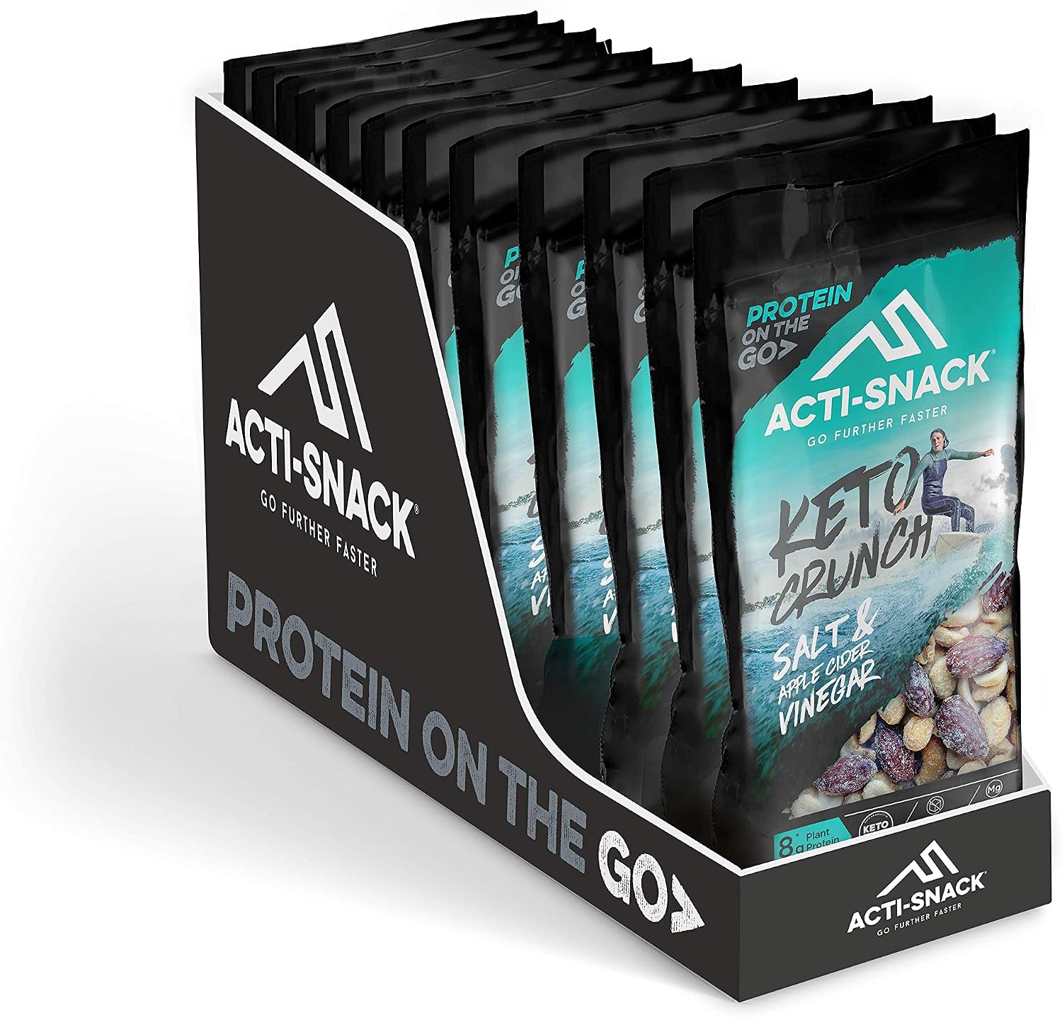 ACTI-SNACK Keto Crunch Salt & Apple Cider Vinegar 12 x 40g, 40 g (Pack of 12) - Image 5