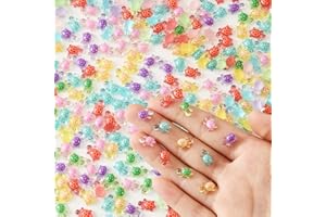 OPMADM 400 Pcs Luminous Mini Resin Turtle Mini Resin Figurines Cute Miniature Figurines for Fairy Garden Decor Micro Landscaping Hide Crafts Nail Art