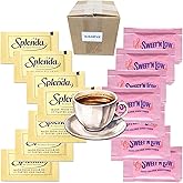 SugarPax - 100 Sucralose + 100 Sweet N Low Sweetener | Zero Calorie Sweetner Bundle | Ideal for 200 Servings of Coffee/Tea
