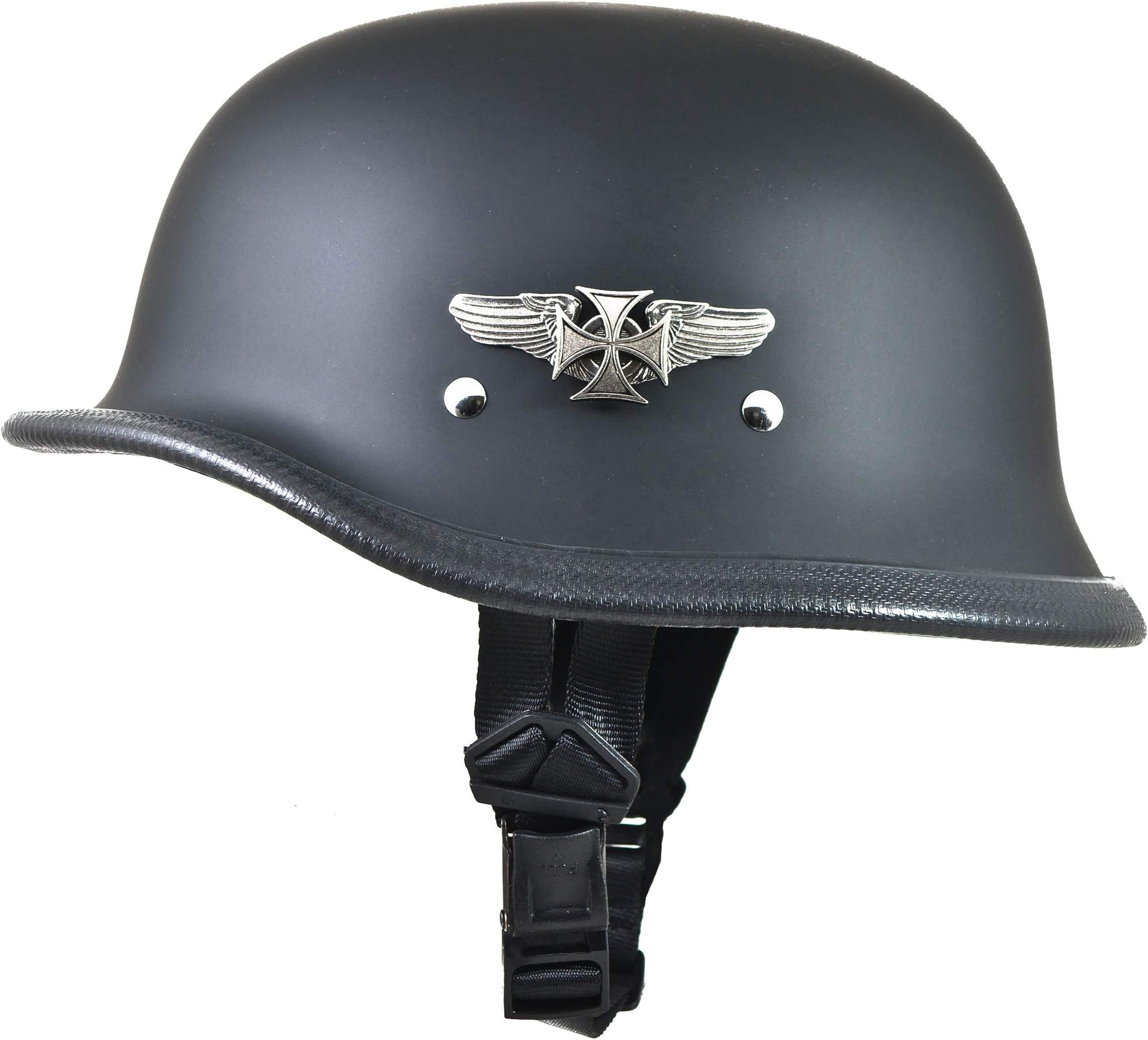 Daytona Big German Novelty Motorcycle Helmet w/Road Wings (XL)