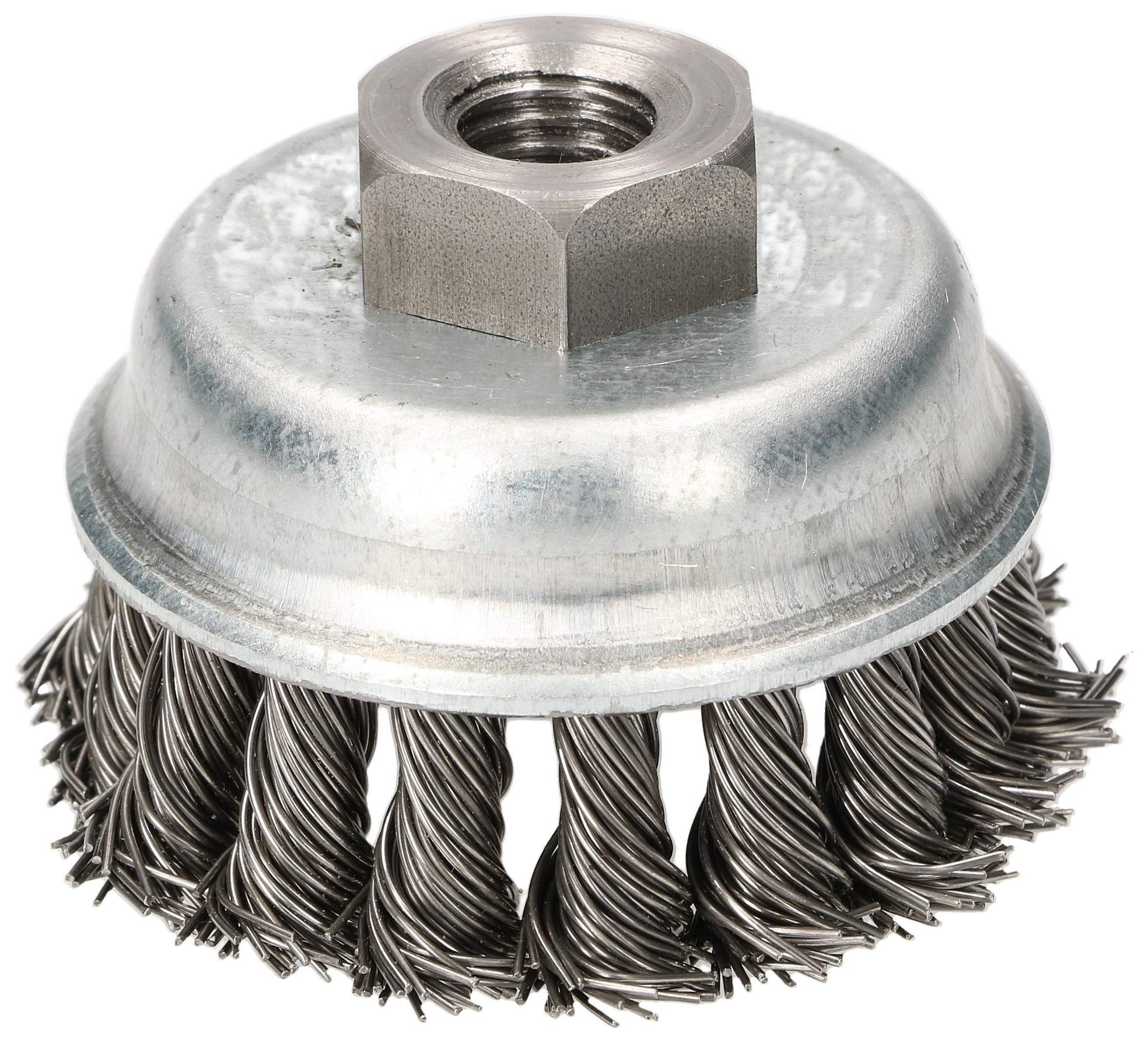 KOTARBAU® Pot Wire Brush 60mm with M14 Thread Twisted Wire for Angle Grinder