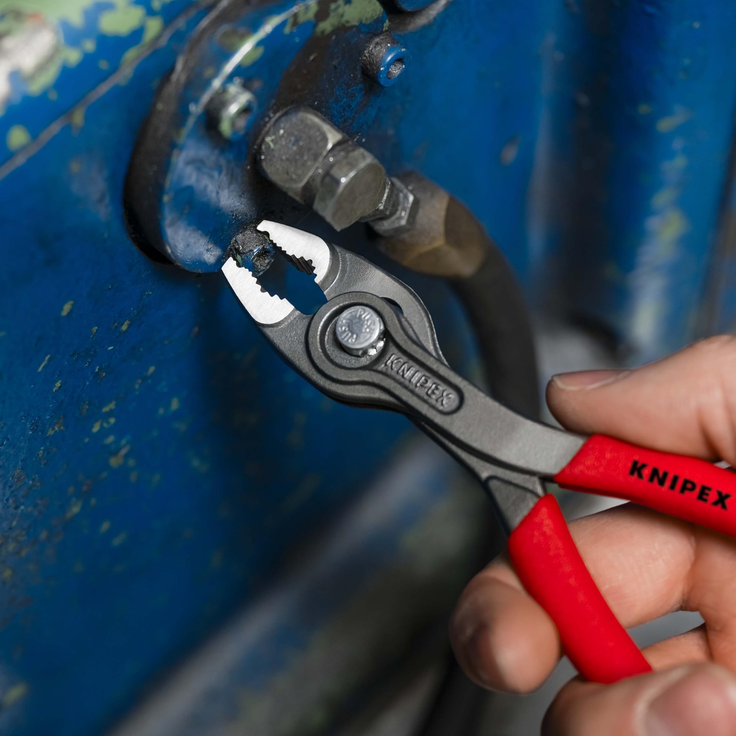 KNIPEX TwinGrip Front- und Seitengreifzange mit rutschhemmendem Kunststoff überzogen 150 mm, 82 01 150 3
