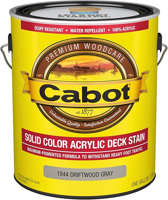 Amazon.com: Cabot 140.0001844.007 Solid Color Decking Stain, Gallon