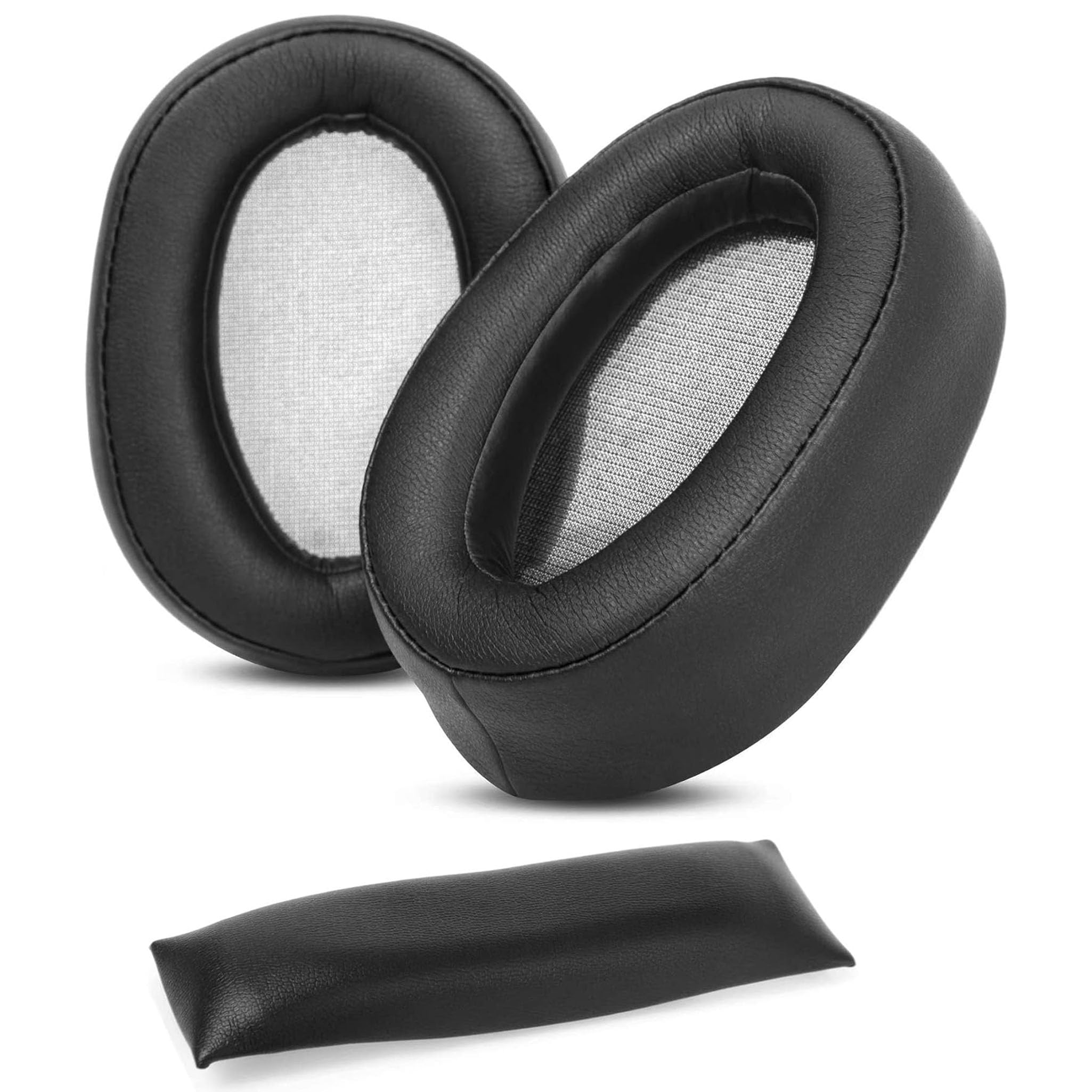 Premium Protein Leather Earpads and Headband Cushion Replacement for Sony MDR-100ABN/Sony WH-H900N Headphones Ear Cushions
