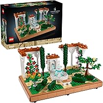 LEGO Icons Fountain Garden Building Set - DIY Kit for Adults, Ages