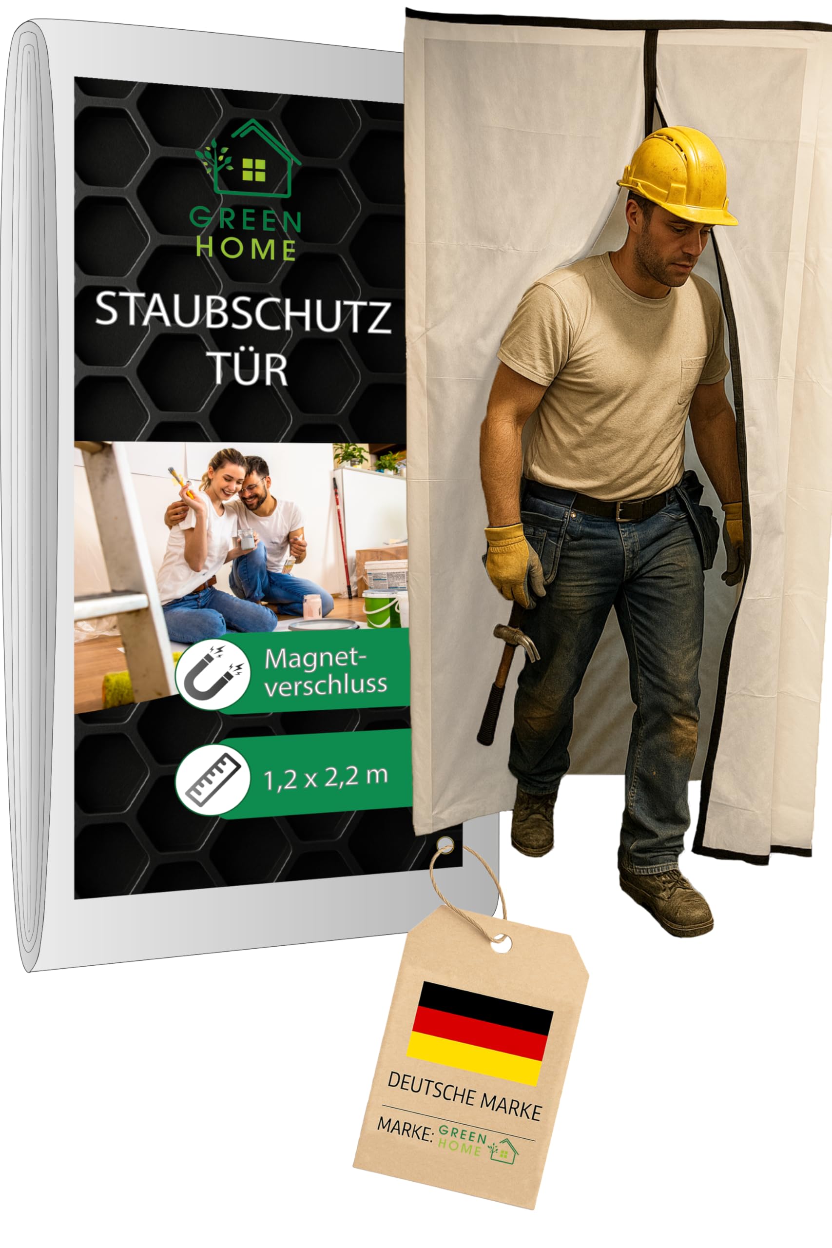 Anti-dust Door Magnetic Closure, White