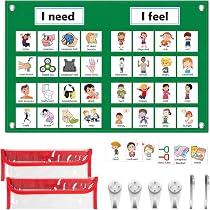 Hadley Designs Feelings Chart For Kids Ages 4-8- Emotions Chart For Toddlers 3-5, Counseling Feelings Posters For Classroom Calming Corner, Social...