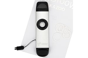Sondery Professional Metal Kazoo, Dual Head Kazoo Includes Lanyard and 5 Membranes for All Ages and Occasions