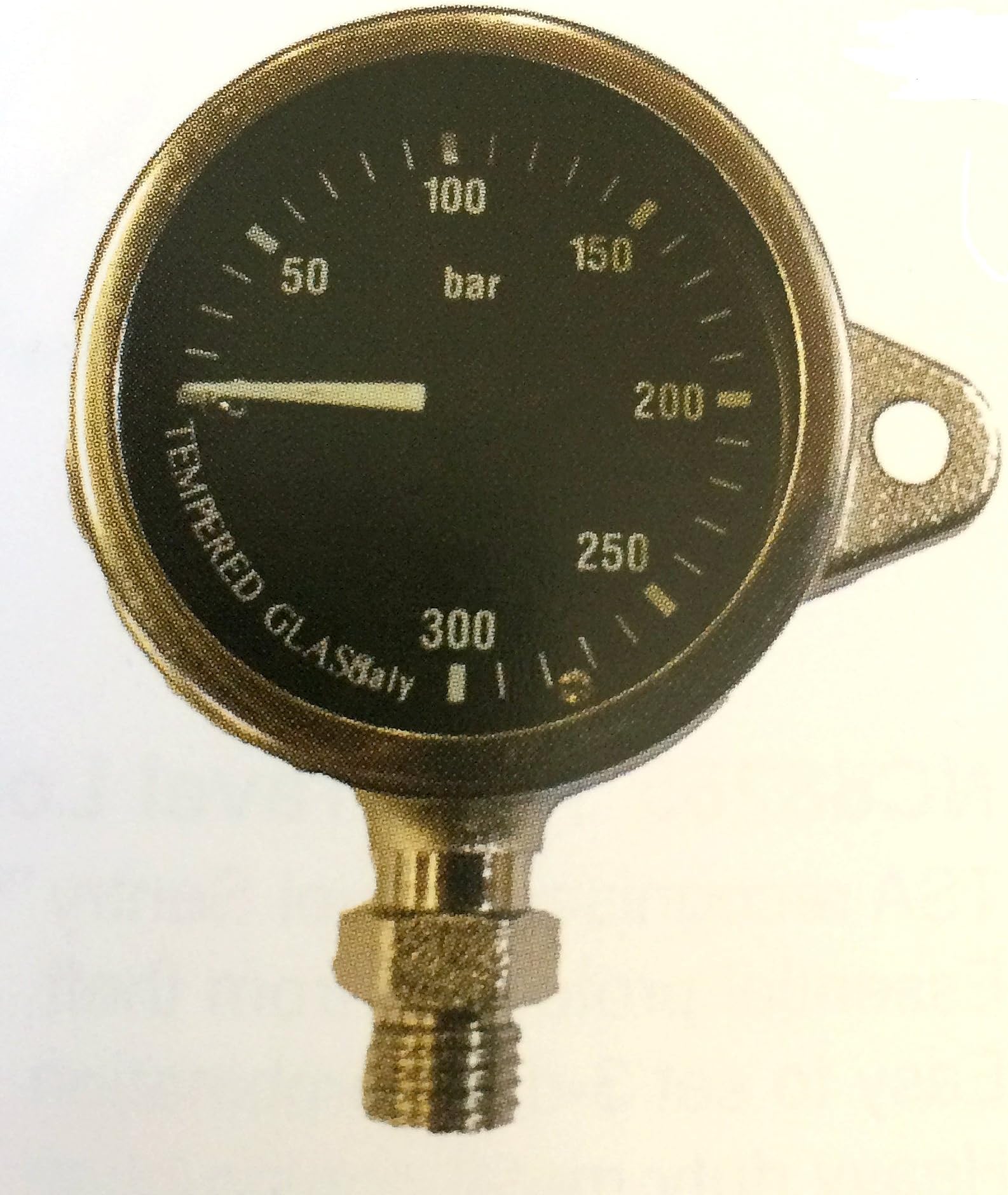 Dive Team SPG with Stainless Steel Clip - Black 2" (52mm)
