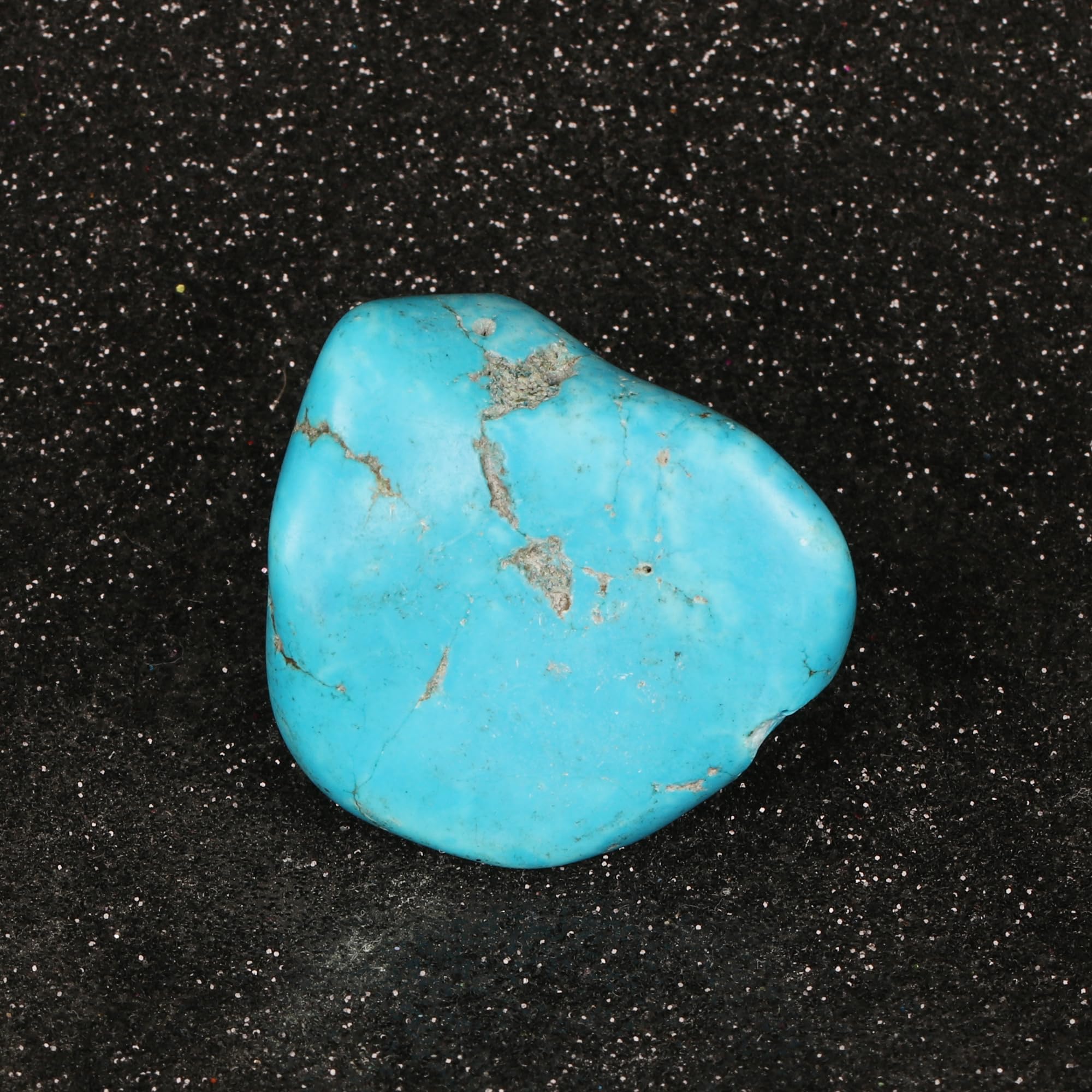REAL-GEMS Gemstones For Jewelry Making 17.00 Carat Natural Arizona Blue Turquoise Crystals Stones for Jewelry Making