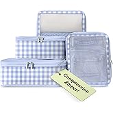 Vandel Space-Saving Compression Packing Cubes for Women, Men, Compressible Carry On Suit Case Organizer Luggage Packing Cubes for Travel Organizer Bags for Luggage and Backpacks, Suitcase Cube