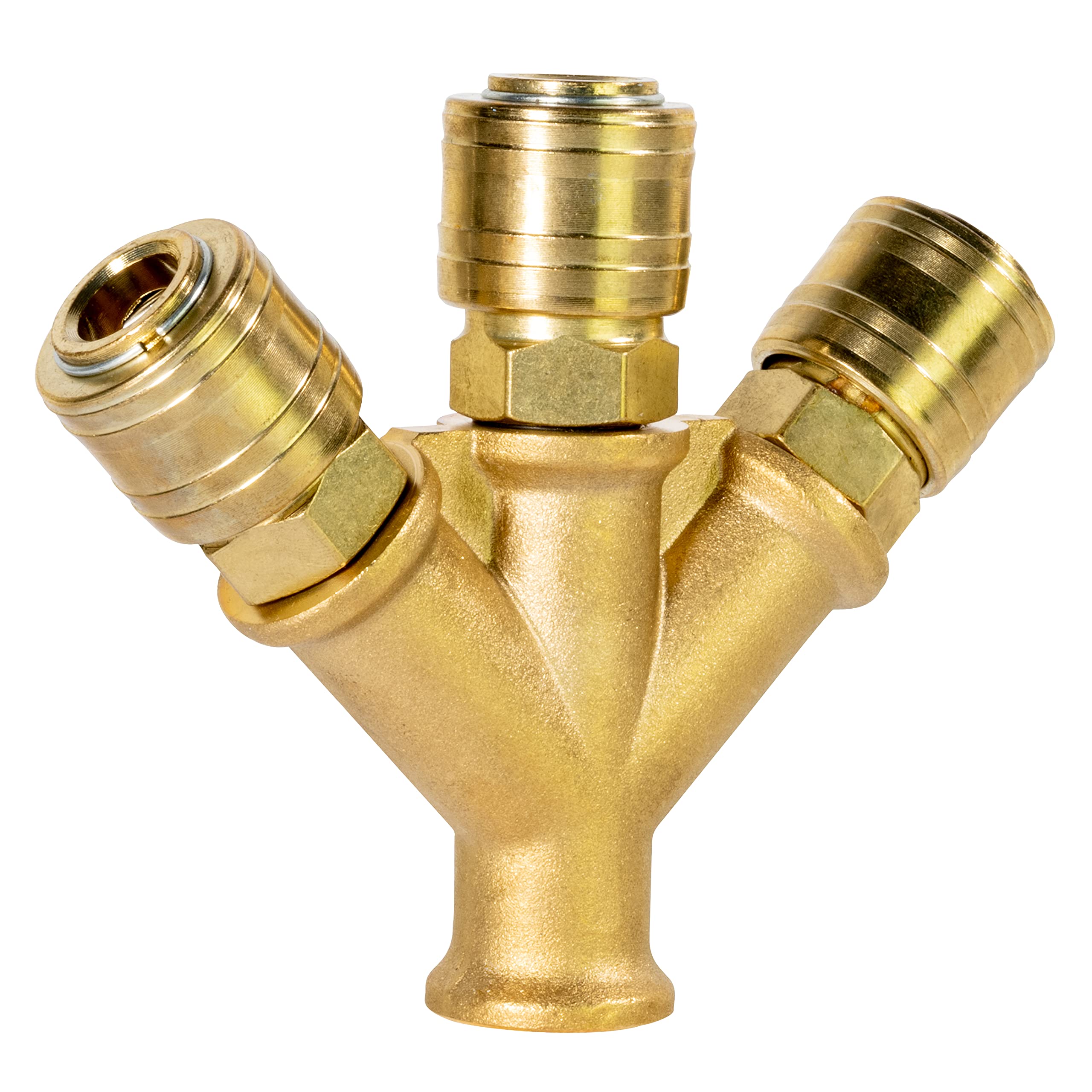 Güde 41138 Splitter 3/8 IG 3 SB Coupling Brass