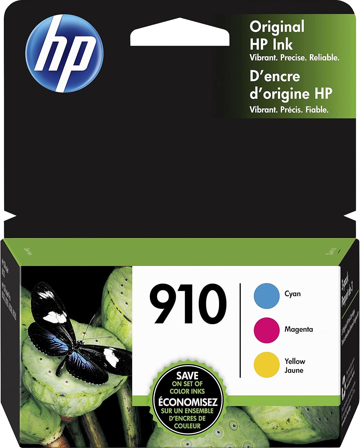 Amazon Com Hp 910 3 Ink Cartridges Cyan Magenta Yellow Works With Hp Officejet 8000 Series 3yl58an 3yl59an 3yl60an Office Products