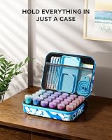 ARTDOT 5D Diamond Art Storage Boxes 30 Slots 71pc Accessories Kit Blue view 2