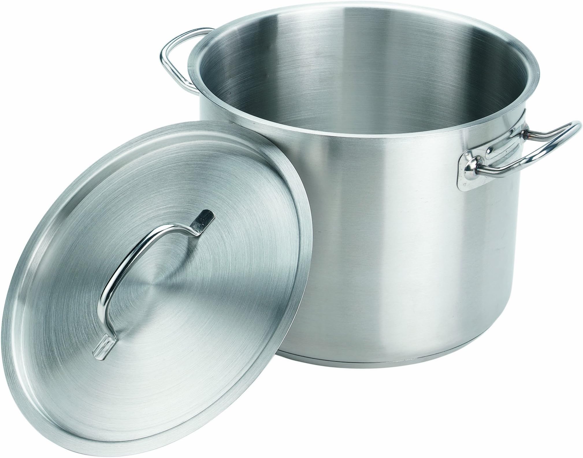 Crestware 20-Quart Stainless Steel Stock Pot with Pan Cover