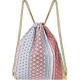 Lily queen Drawstring Backpack Sports Gym Bag Swim Bag With Zipper Pocket