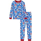 PATPAT Toddler & Kids Pajama Sets with Bamboo Viscose, Snug Fit PJs for Boys, All-Season Comfort Sleepwear, Ages 2–12 Years