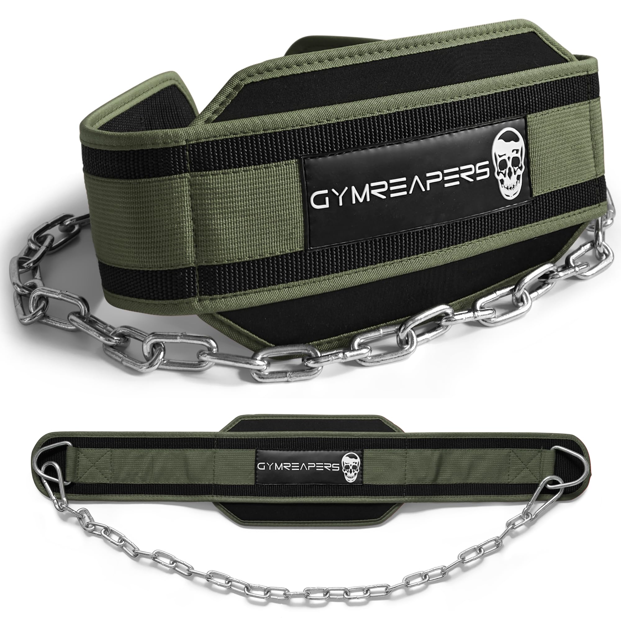Gymreapers Dip Belt With Chain For Weightlifting, Pull Ups, Dips - Heavy Duty Steel Chain For Added Weight Training