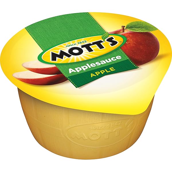 MOTT’S APPLESAUCE, 4 OZ CUPS, 18 COUNT, NO ARTIFICIAL FLAVORS, GOOD SOURCE OF VITAMIN C, NUTRITIOUS OPTION FOR THE WHOLE FAMILY